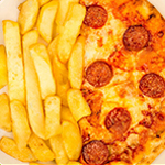 Kids 1/2 Pizza & Chips 